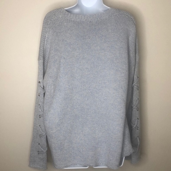 John+Jenn lace up knitted sweater size L - Picture 3 of 6
